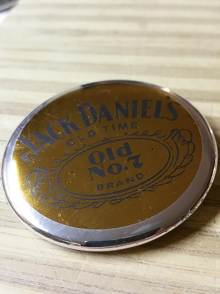 buttonboynet's tweet image. Even more metal layers, this time black on gold with silver trim, I dare any button maker to out do this!