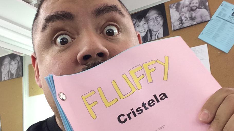 fluffyguy's tweet photo. RT 4 ur chance to WIN a signed @CristelaABC official script &amp; a signed #GabrielIglesias #FluffyMovie DVD. http://t.co/Ih9Mo8b53r