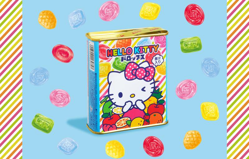 サクマ製菓ハローキティドロップス】サクマドロップスとのコラボ缶
