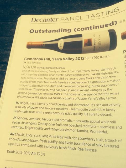 Wandererwines's tweet photo. We're quietly chuffed with this in Jan 15 ed of @Decanter http://t.co/hSkzsm64RU