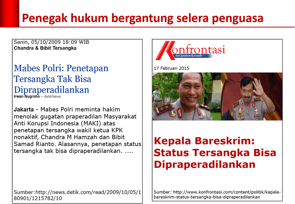 ariy_purnama's tweet photo. Mau taat hukum? Hukum versi Sarpin dan POLRI? @PintarPolitik http://t.co/7uOnxTcGuA