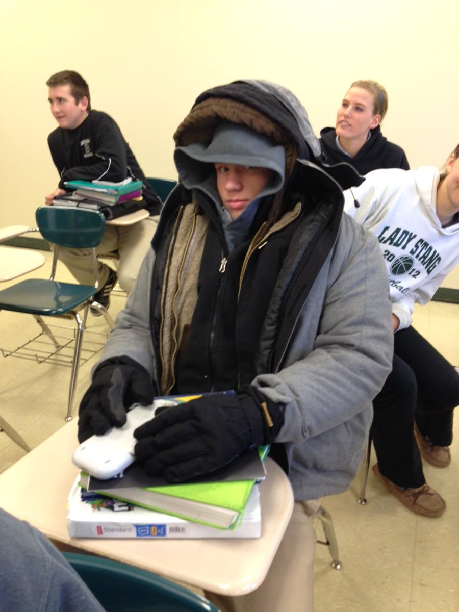 joeyhickman9's tweet photo. Me at school tomorrow.. #12Below http://t.co/Rns2ehcKYV