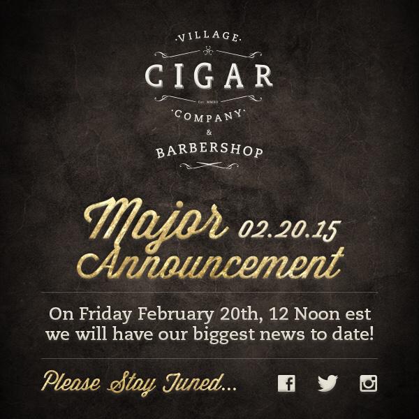 Tomorrow at noon. We can barely wait! #cigar #barber #bignews #MajorAnnouncement #pleasestaytuned