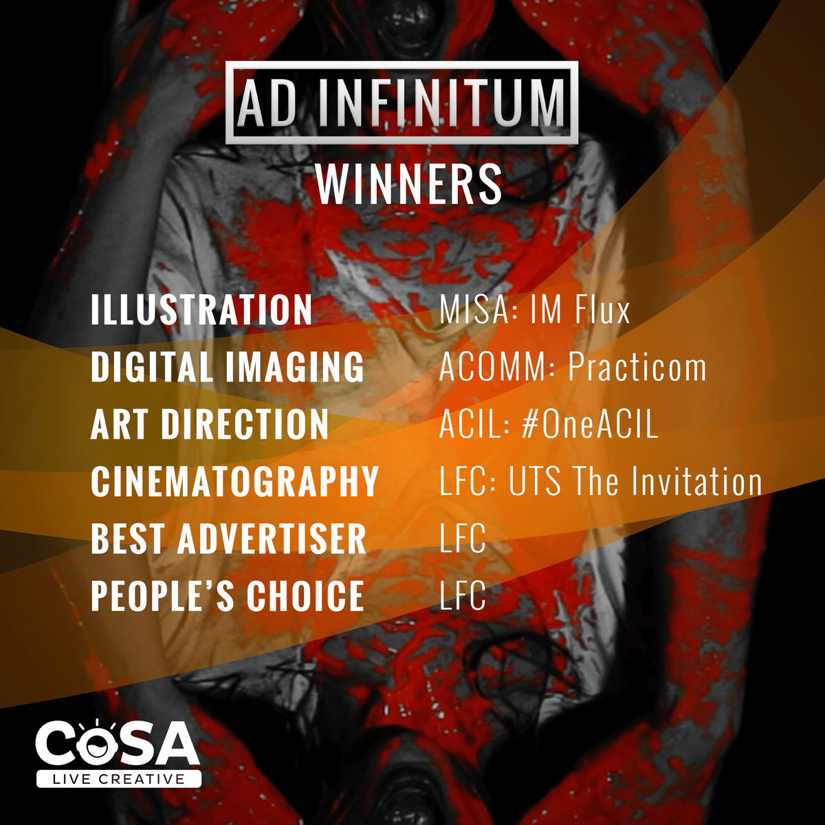 CoSAateneo's tweet photo. Congratulations to all the Ad Infinitum winners! 

@LFC_ateneo @AteneoACOMM @oneACIL @AteneoMISA http://t.co/99BdFIDrAo