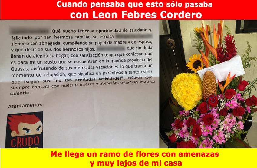 olmedopp's tweet photo. Por más ganas que tenga @crudoecuador de seguir, su familia es primero y no quiere exponerlos a esta mafia http://t.co/fkA9bEj1CU
