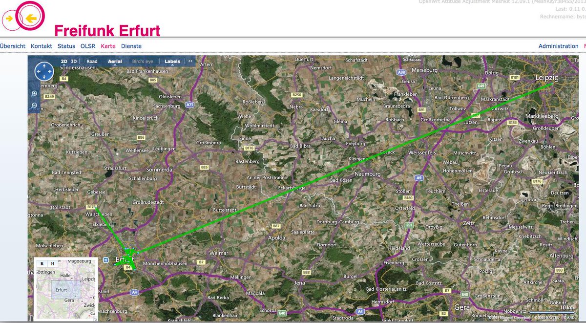 fpf2000's tweet photo. Total cool #Freifunk verbindet #Erfurt mit #Leipzig #icvpn http://t.co/MZYJF1yy8F