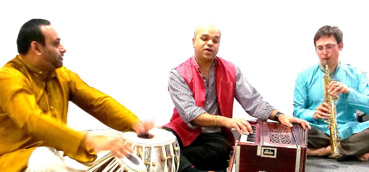 AttenboroughAC's tweet photo. Colours of Melody Jazzy Evening Fusion Sun 22 Feb. An evening of north Indian classical music. http://t.co/031fER1Fh9 http://t.co/i3ll9LbaIL