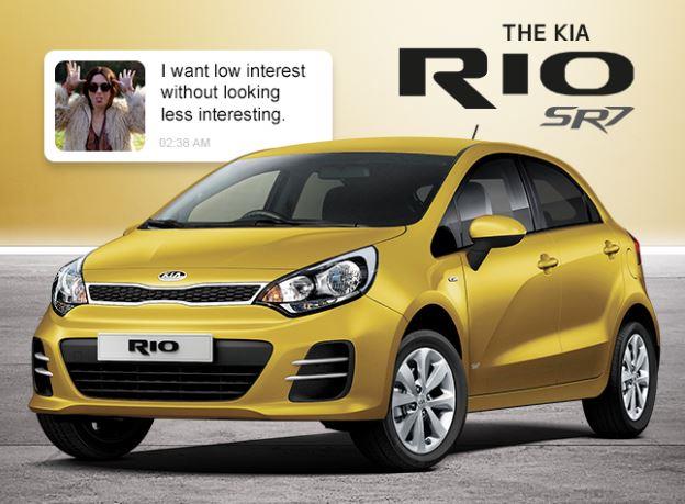 Kia rio yellow