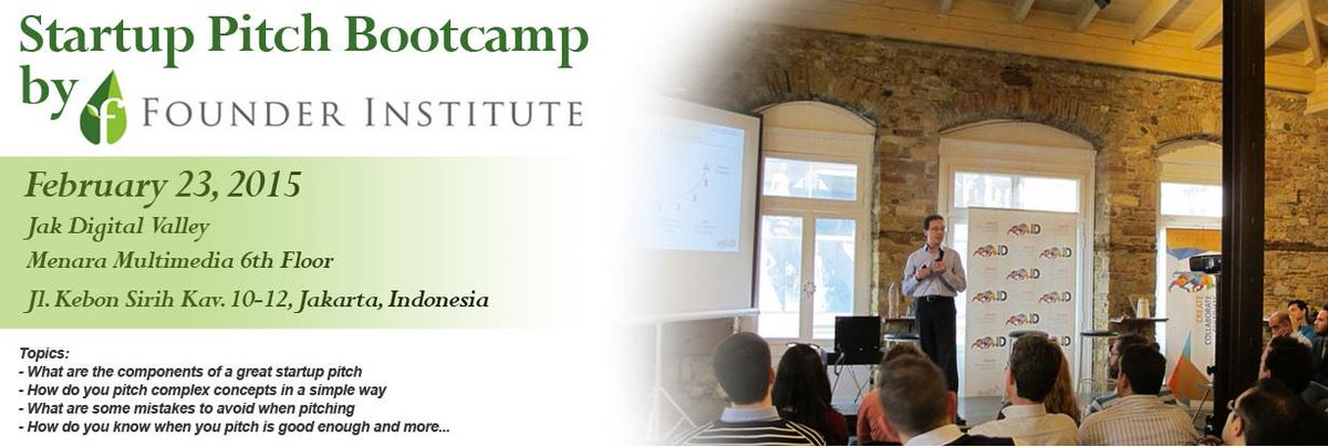 indigofornation's tweet image. You&apos;re Invited &amp;gt; “Startup Pitch Bootcamp” @founding with @andyzain Monday,23feb ddbaccelerator.com/founder/ cc @DepokMobi