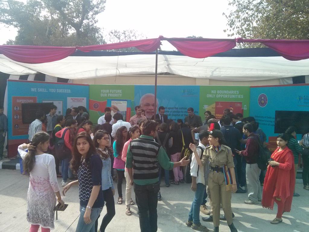 NSDCIndia's tweet photo. NSDC invites you all to visit the Stall at #Antardhvani2015 to get more information on Skill development at #DU http://t.co/pXXjuNQa2X