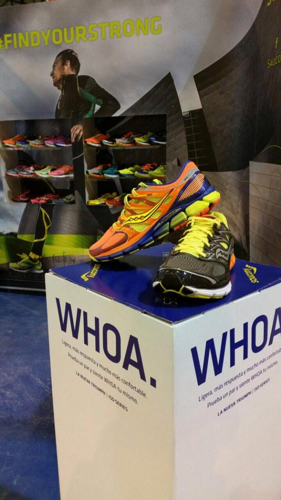 SauconySpain's tweet photo. Por Sevilla? 😀 Pásate por nuestro stand de la Expo @MaratonSevilla y descubre las novedades de 2015. #FindYourStrong http://t.co/vKyVh7YfOR