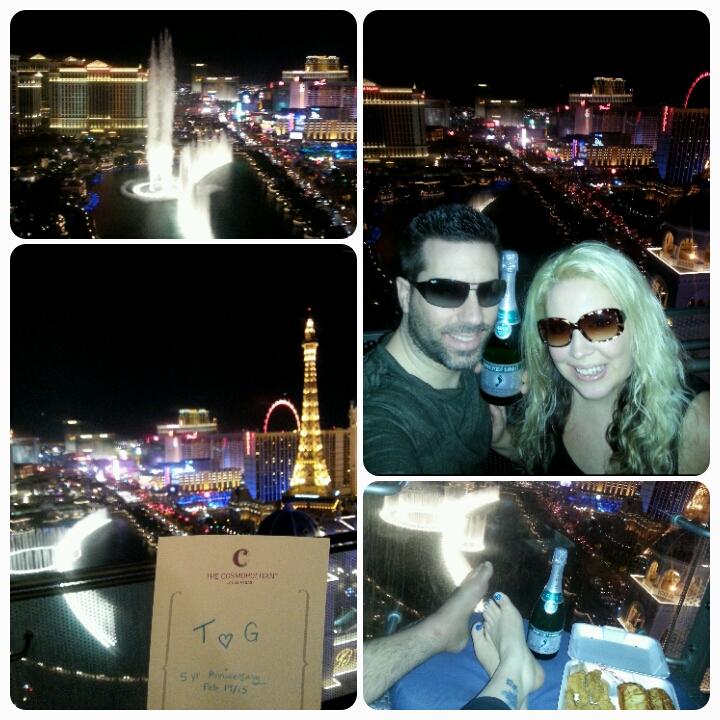 TamaraMezzo's tweet photo. Enjoying our #5thAnniversary watching the #BellagioFountains from our @Cosmopolitan_LV balcony in #Vegas @Bellagio http://t.co/5QFODQZJTU