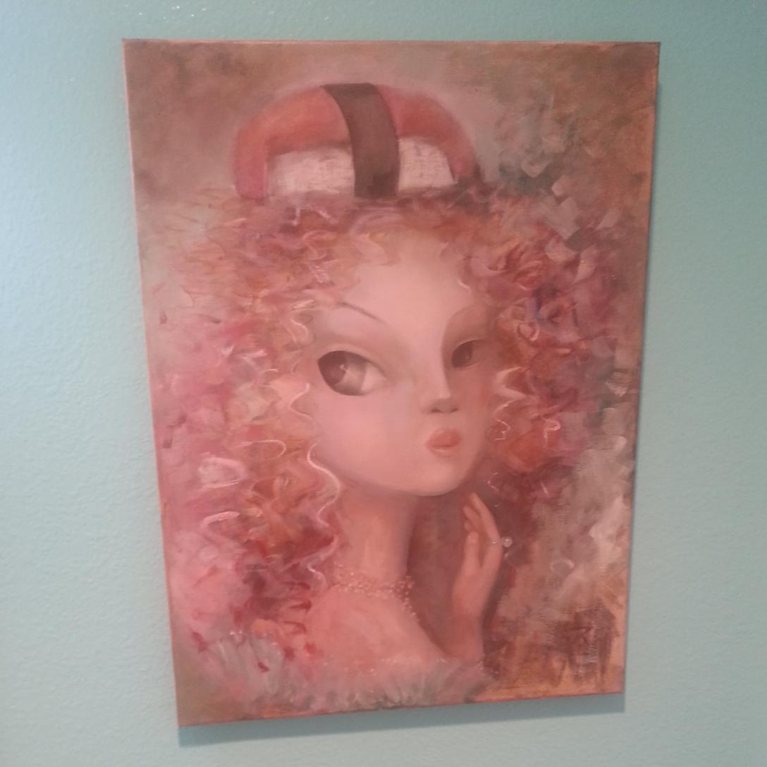 VondoProject's tweet photo. Sushi Girl painting. AVAILABLE By Jacqueline Myers Cho.18 x 24 original oil on canvas. GREAT price http://t.co/Rp8xhy6G9P