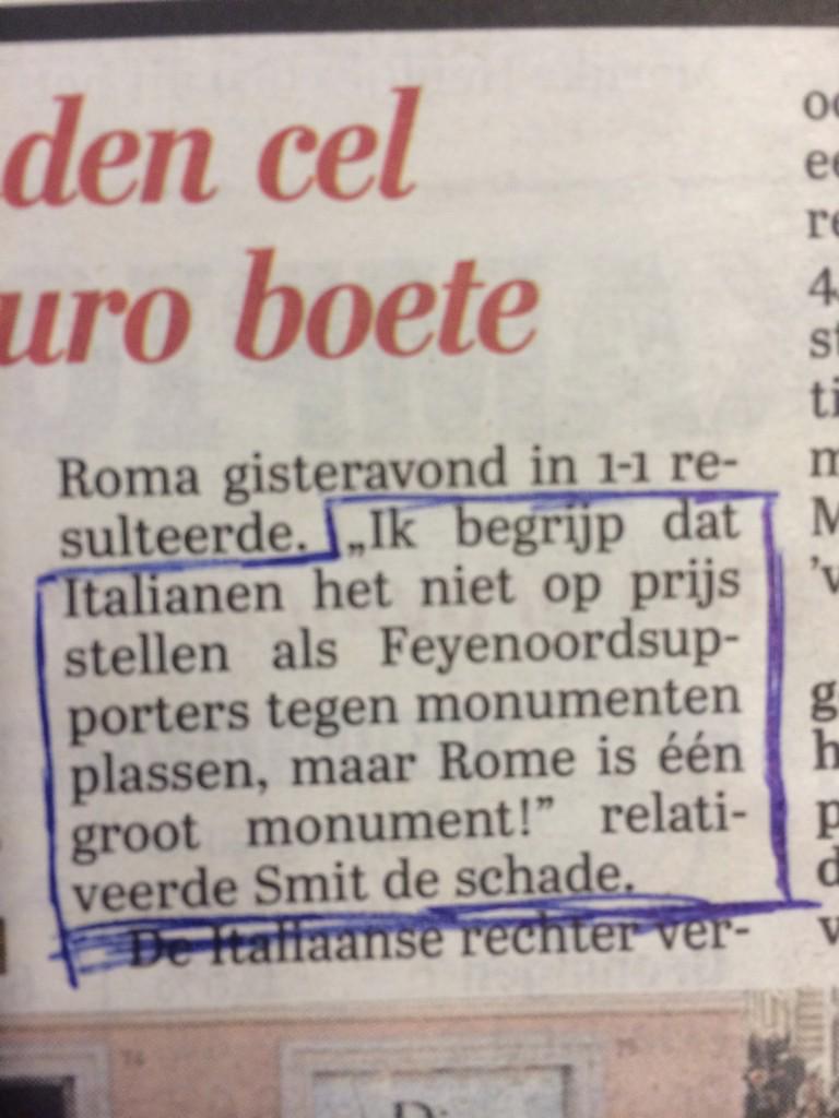 ovhoek's tweet photo. Het geeft het denk en leefnivo van de voorzitter #ronsmit ook goed aan Waarschijnlijk pist ie zijn eigen huis ook vol http://t.co/tzfNhNSSEt