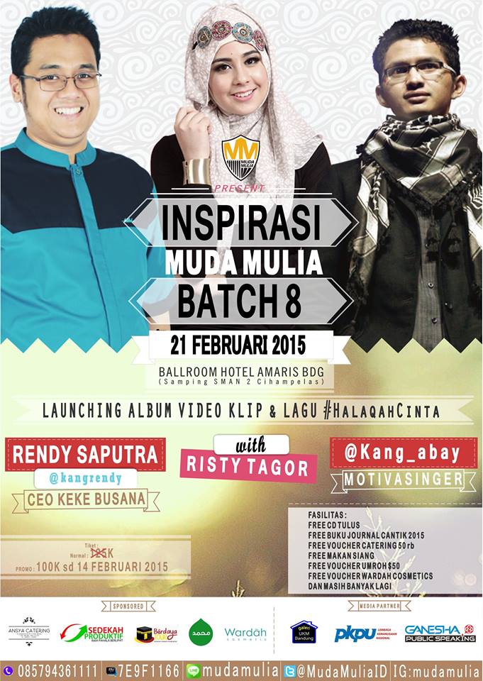 Inspirasi Muda Mulia Batch 8 - Be there ! | <a href="/kangrendy/">Rendy Saputra</a> <a href="/ristytagor/">Ristytagor</a> <a href="/Kang_Abay/">Kang Abay</a> @PKPU_Bandung