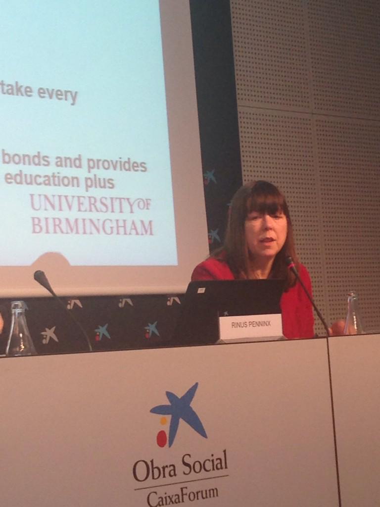 DNL_Carrillo's tweet photo. @japhillimore speaking about networks as base for #integration of migrants, at the @KING_Project_EU conf in Barcelona http://t.co/9pFOHBSnk9