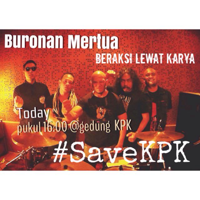 Berjuang bukan cuma lewat suara, tpi juga dengan berkarya. Merapat di Gedung KPK sore ...  tmi.me/1eZtuk