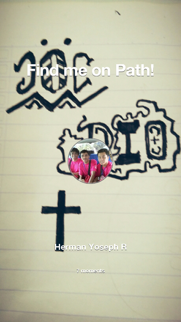 Joee_Dio's tweet photo. Find me on #Path now! Go to: http://t.co/6vt5pvurej! #thepersonalnetwork http://t.co/aTihjsart2