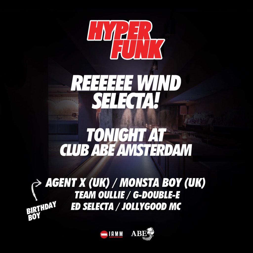 jollygoodmc's tweet photo. It's on tonight! @HyperFunkNL with @G_double_E @edselecta @teamoullie and legendary @AgentXMusic aka @leonpriceuk http://t.co/5QHLQqaqk4