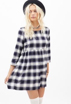 Salepicks's tweet photo. Plaid smock dress - was £17.50 now £9.99 http://t.co/WJz7391bC8 http://t.co/dq8crTcb1G