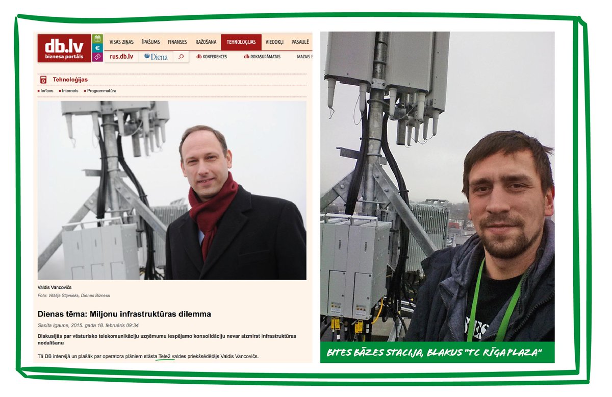 Bitelv's tweet photo. Mūsu bāzes stacija tikusi Dienas Biznesā! :)
Pie tam, kopā ar Tele2 valdes priekšsēdētāju! http://t.co/y6Cbb8zoyP