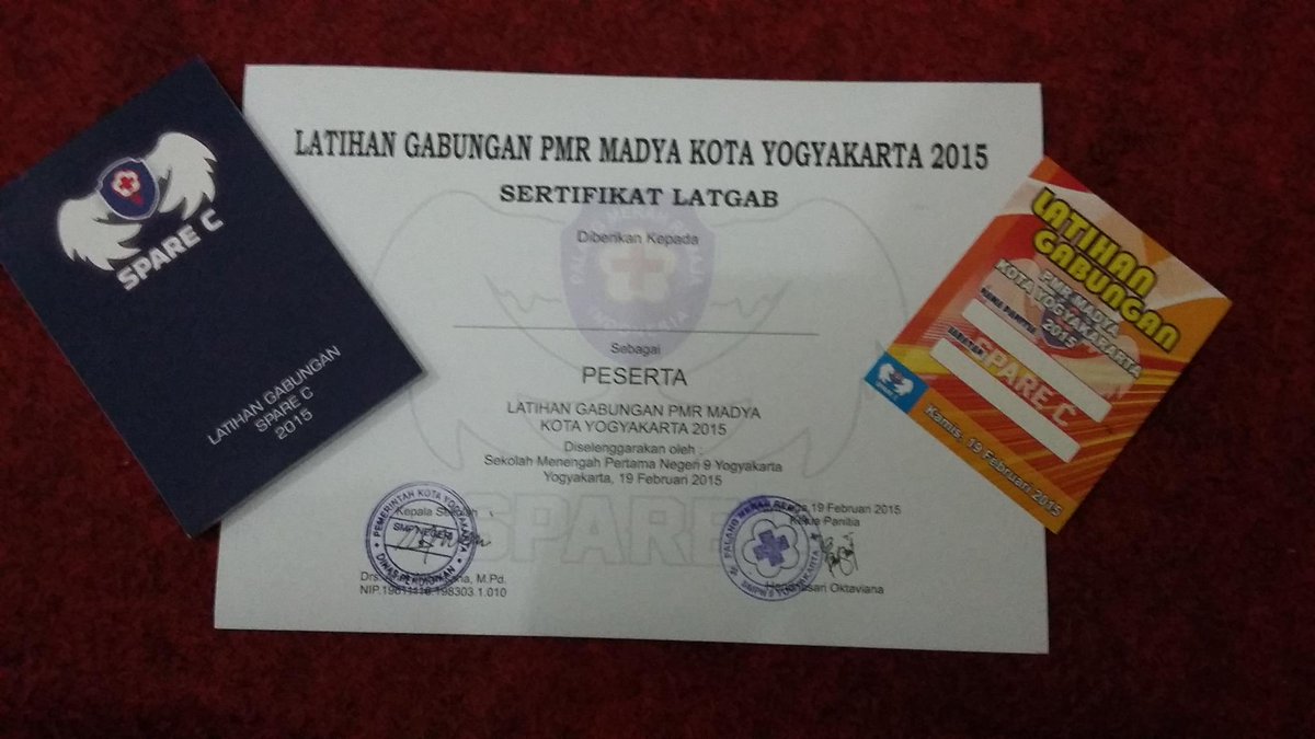 SPARE_C's tweet photo. Hai aku tunjukin kemarin dapet apa aja di #LatgabSpare_C2015 selain yg difoto jga dpet pengalaman yang tak terlupakan http://t.co/hDnZTaGlHj
