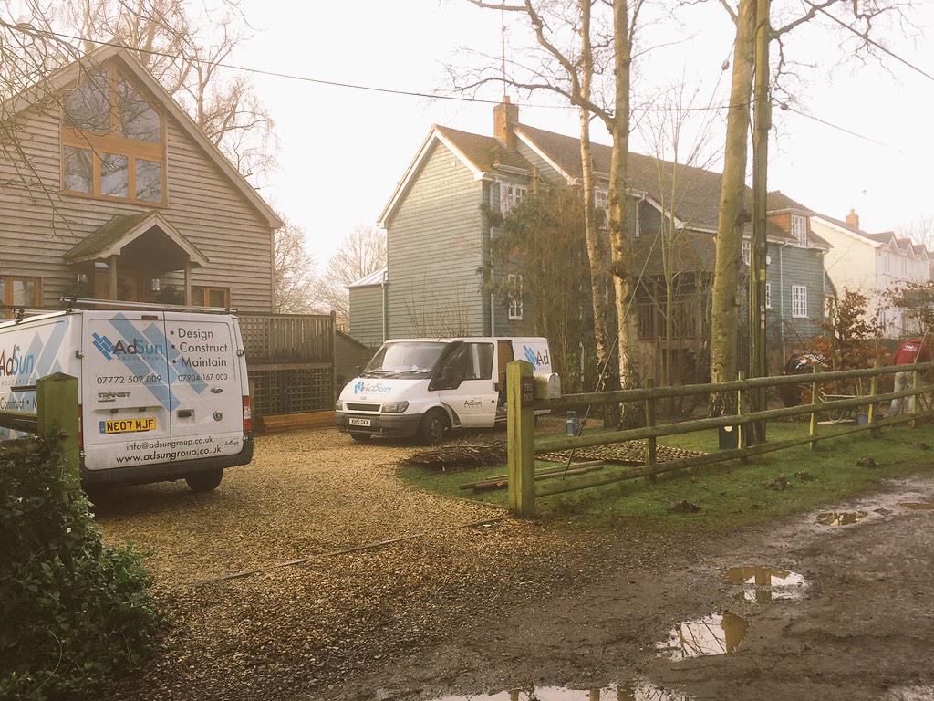 Adsungroup's tweet photo. Willow panel fencing in ship lake near Henley, #willowfencing #landscaping #fencing #landscapinginhenley http://t.co/l3Jgm0VIRE