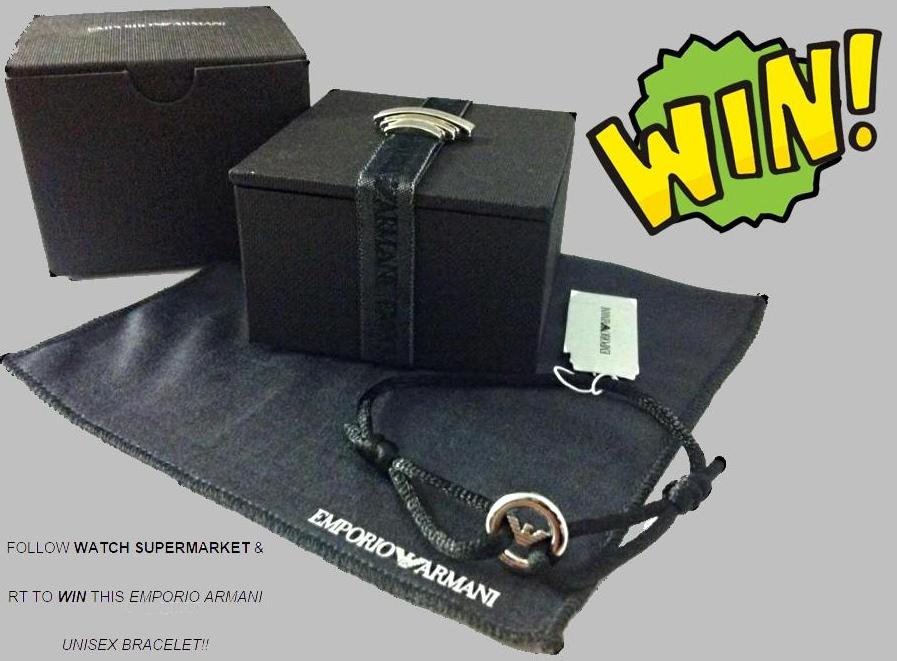 IT'S FRIDAY! That means #FreebieFriday - Win an Emporio Armani Bracelet. Just follow <a href="/WatchSupermrkt/">Watch Supermarket</a> &amp; RT the post
