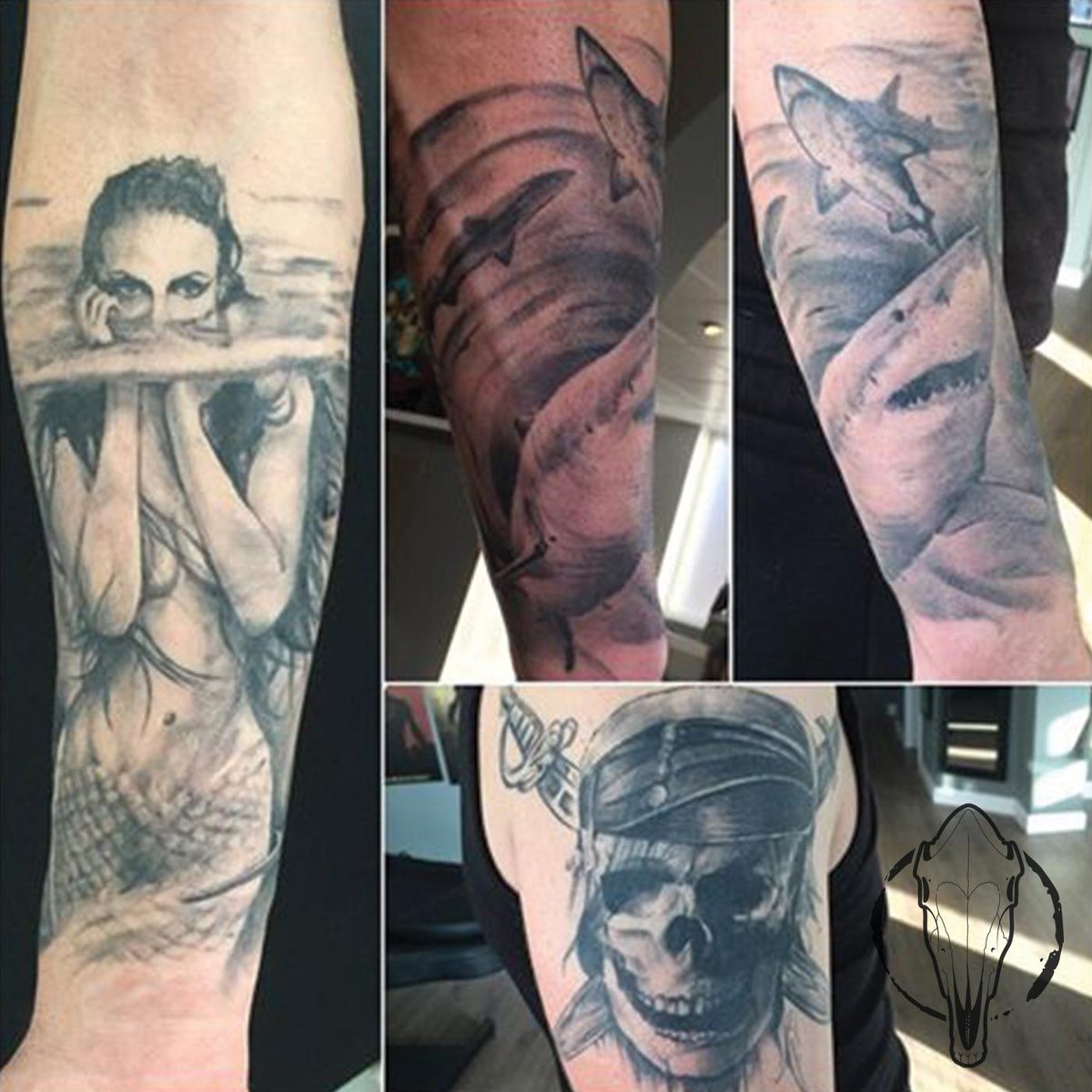 dhctattoo's tweet photo. So far on an underwater themed sleeve by Rich. To book in with this artist call the studio on 0121 406 1635 http://t.co/8lcjcSFUuA