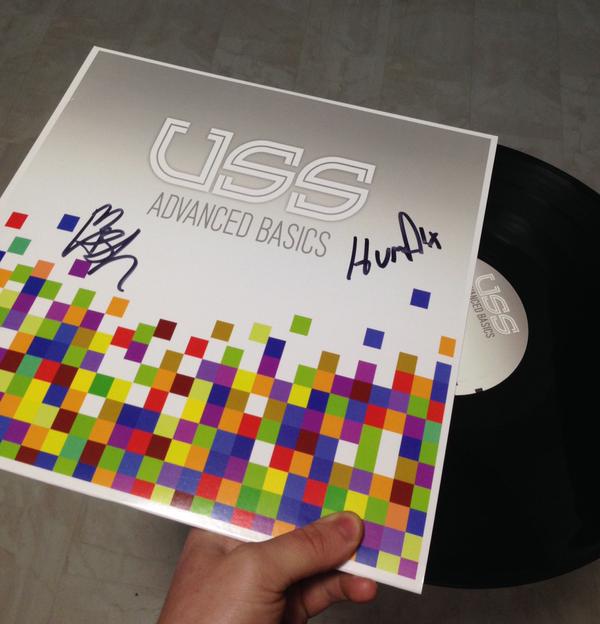BSOMF's tweet photo. RT for your chance to win this signed @USSMUSIC #AdvancedBasic #Vinyl & tell us your Favourite USS song - Paul http://t.co/vtFLXuN1Uc