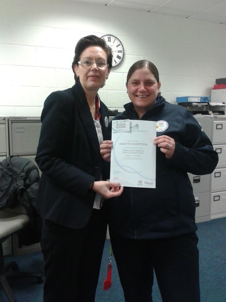 Well done Annette on passing your First Aid refresher course! <a href="/SeanPurnell1/">Sean Purnell</a> <a href="/SalBrimble/">Sal Brimble</a> <a href="/tescoflitwick/">Tesco Flitwick 2547</a>