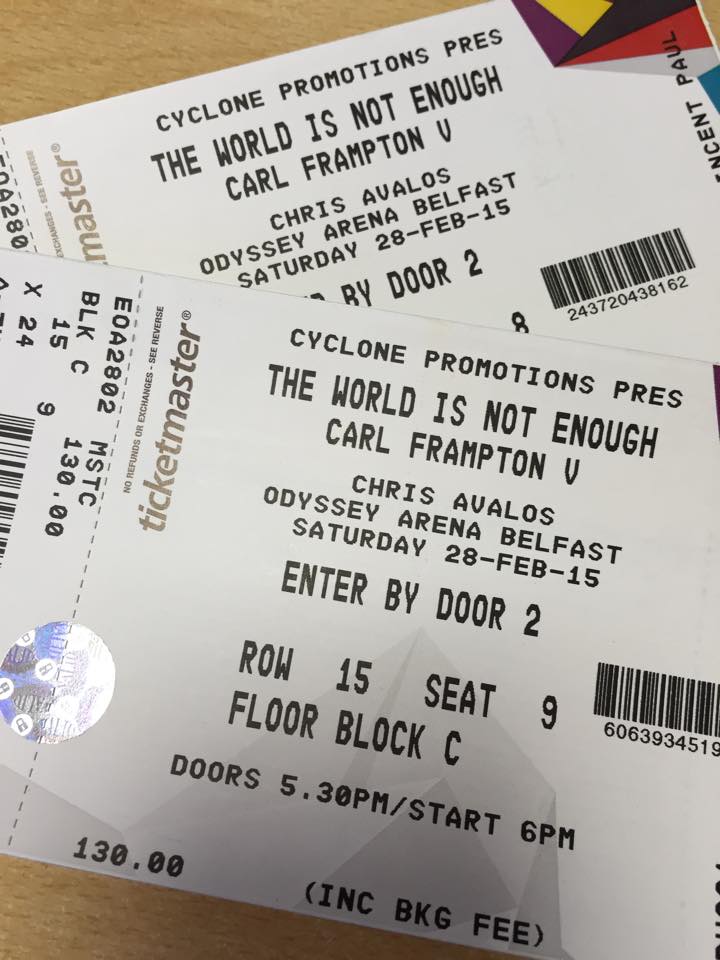 amcleanbookies's tweet photo. WIN 2 #Frampton v Avalos tickets!

(28th Feb - Odyssey)

FOLLOW &amp; RT to be entered to win! http://t.co/4ZQgMfmO7E