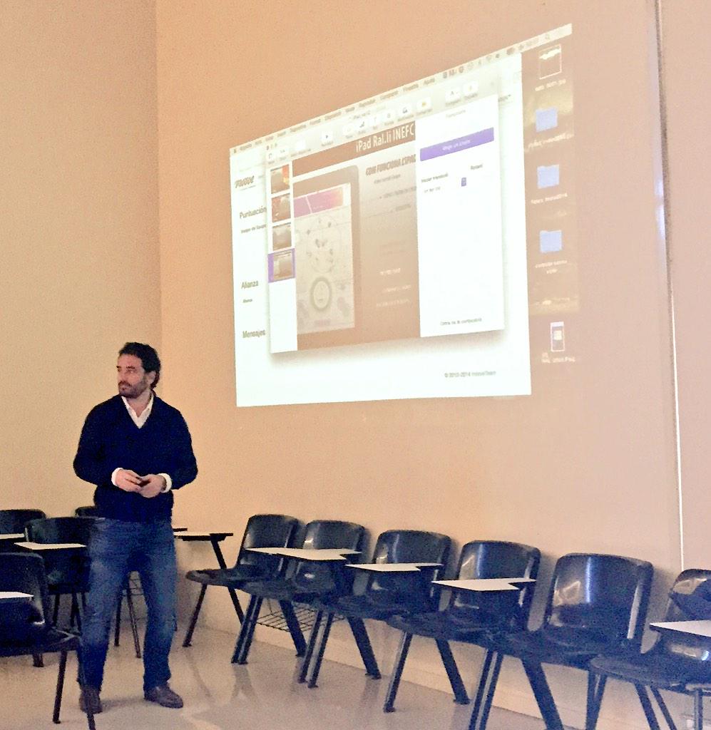 Presentació de l'activitat iPad ral.li de <a href="/mooveTeam/">mooveTeam</a> a @Inefcbcn #inefc #events #Barcelona