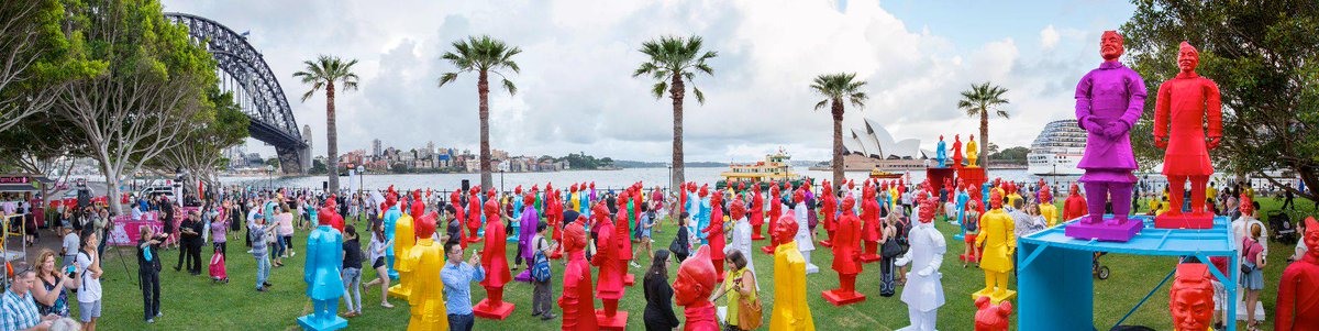Daytime photo from our #Sydney launch! #cnysyd #terracottawarriors