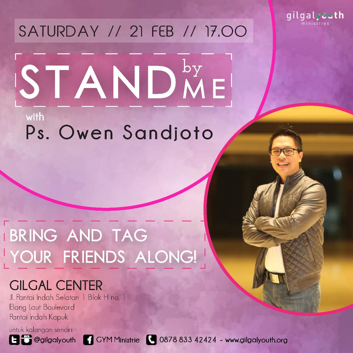 Tomorrow, 21st Feb 2015
We have <a href="/urbancrossband/">Urban Cross Band</a> from <a href="/jakarta_church/">Jakarta Church</a>. don't miss it.
#gilgalyouth #loveinc.