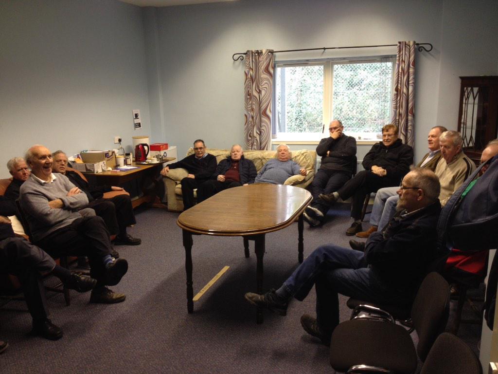 Interesting talk from Bowel Cancer UK today in the shed.