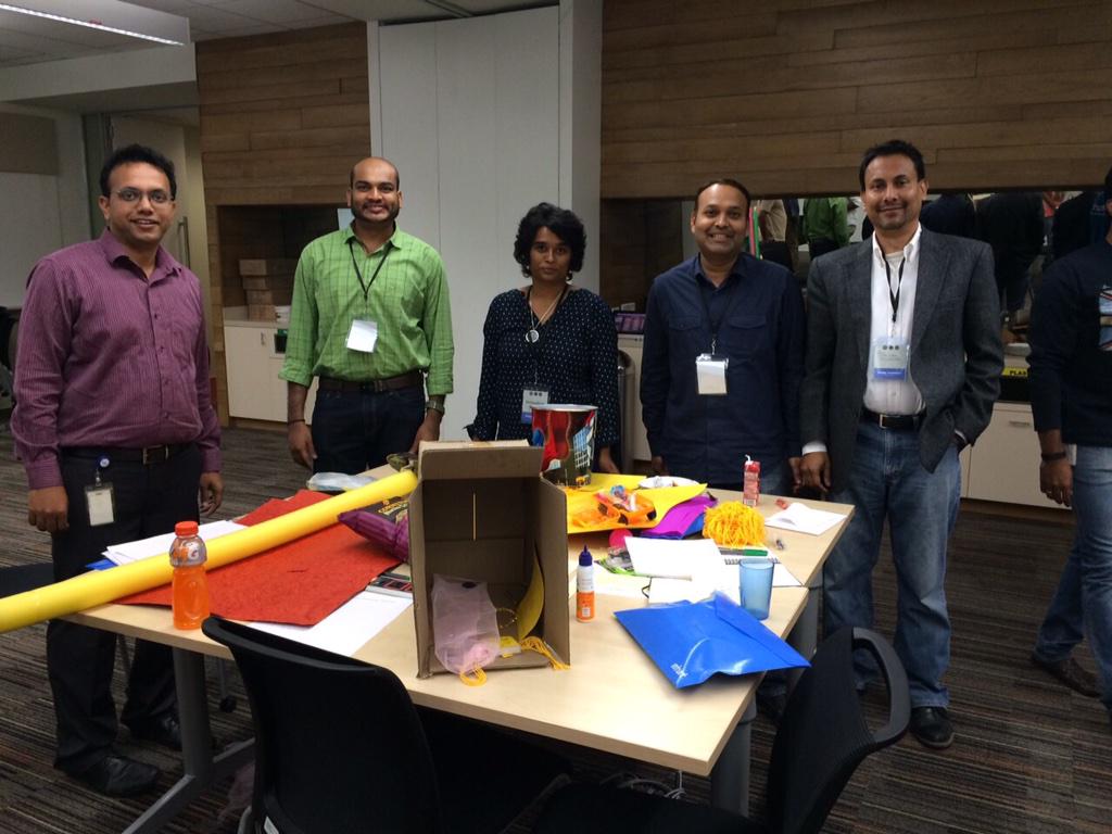 IntuitIN's tweet image. Awesome designs in the making as participants share their #prototypes at #DesignAwesome
