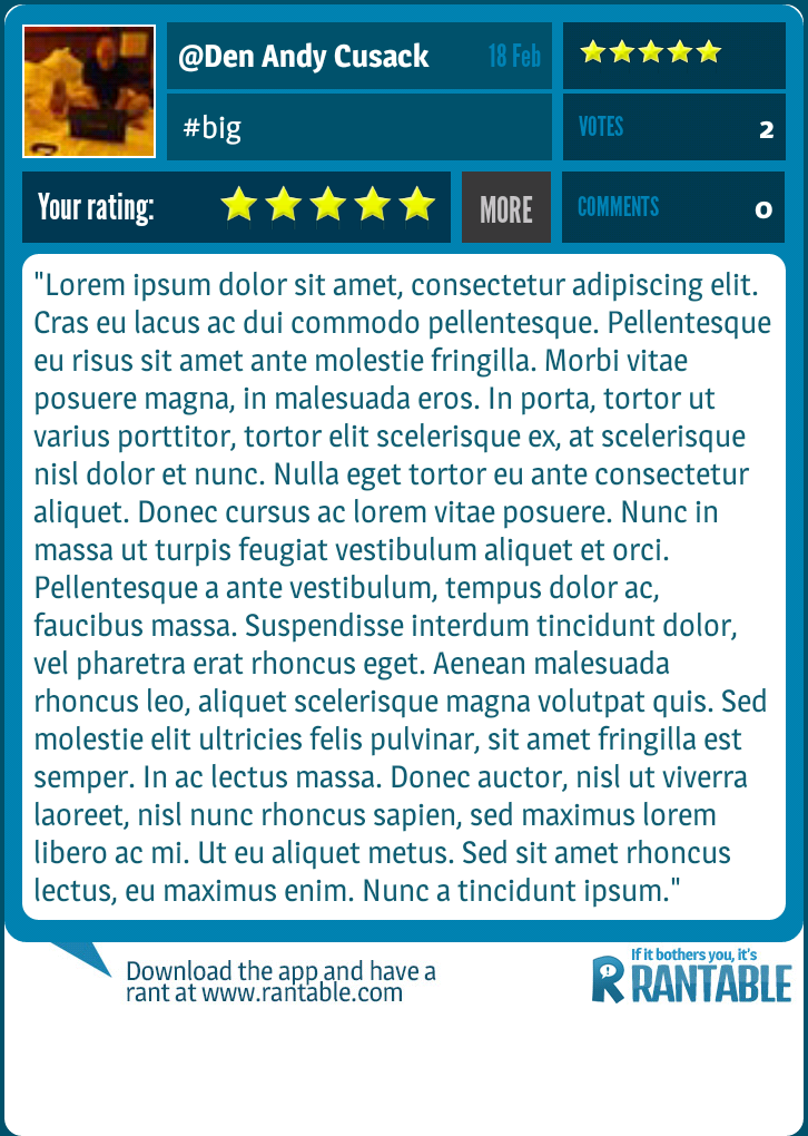 AndroidIOSTeam's tweet image. Check out this rant! #big #rantable @synapse rantable.com