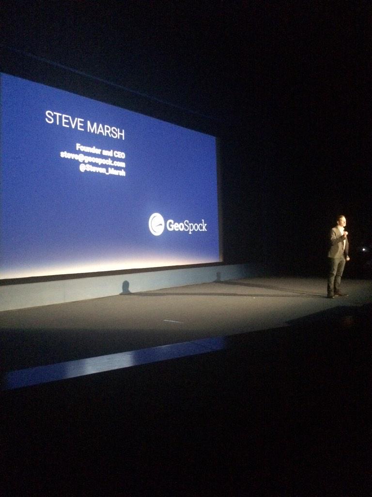 Great #tsdemoday pitch from <a href="/GeoSpock/">GeoSpock</a> - database solutions for harnessing #bigdata @techstars