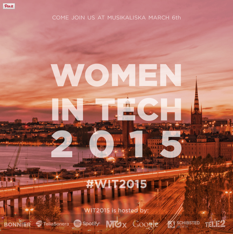 bonnier's tweet photo. REGISTRATION IS NOW OPEN! Tickets are free! Join us in Sthlm March 6 #WIT2015.  http://t.co/d7Uobk6mzM #sthlmtech http://t.co/Q4jpXI6VHn