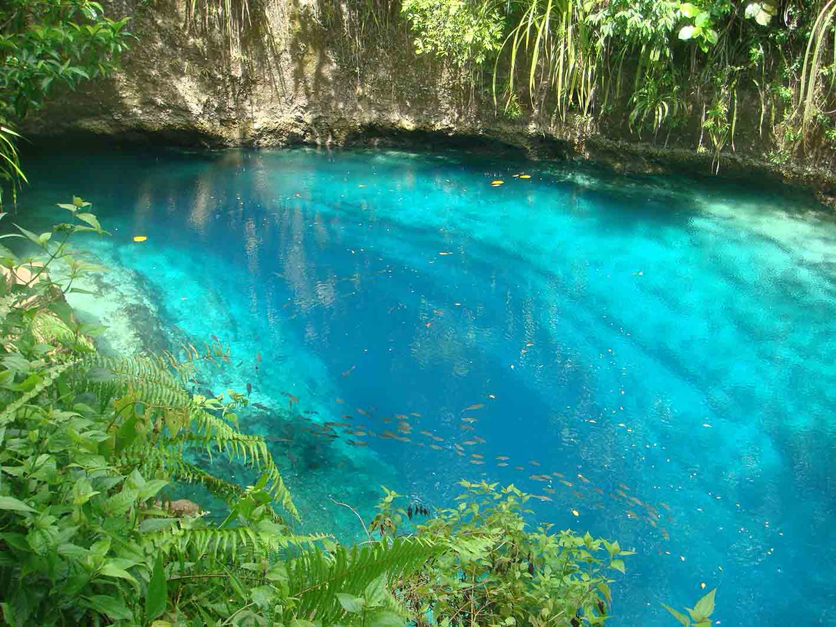 Monday blues…brought to you by the Enchanted River in the Philippines.