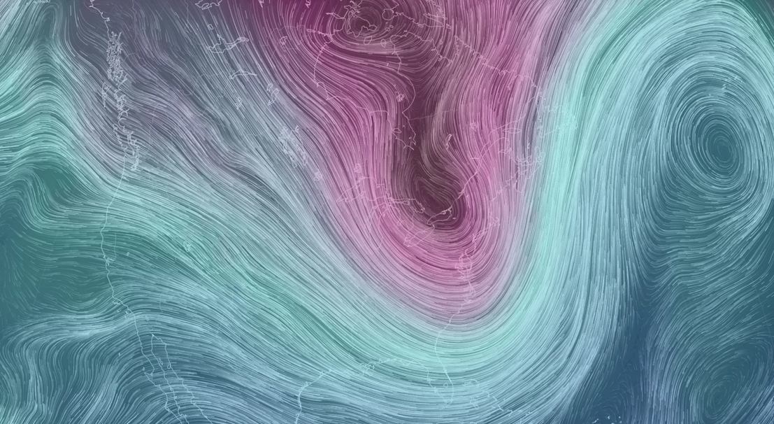washingtonpost's tweet photo. A beautiful view of the polar vortex from 18,000 feet http://t.co/VjX4Ua63HW http://t.co/cDv4zvT3M2