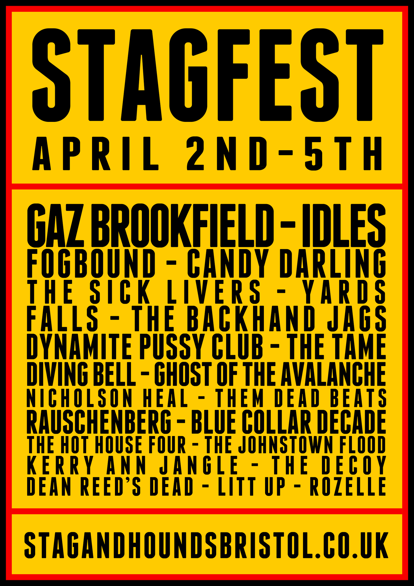 bristol gigs! on Twitter "HERE'S THE SECOND STAGFEST ANNOUNCEMENT