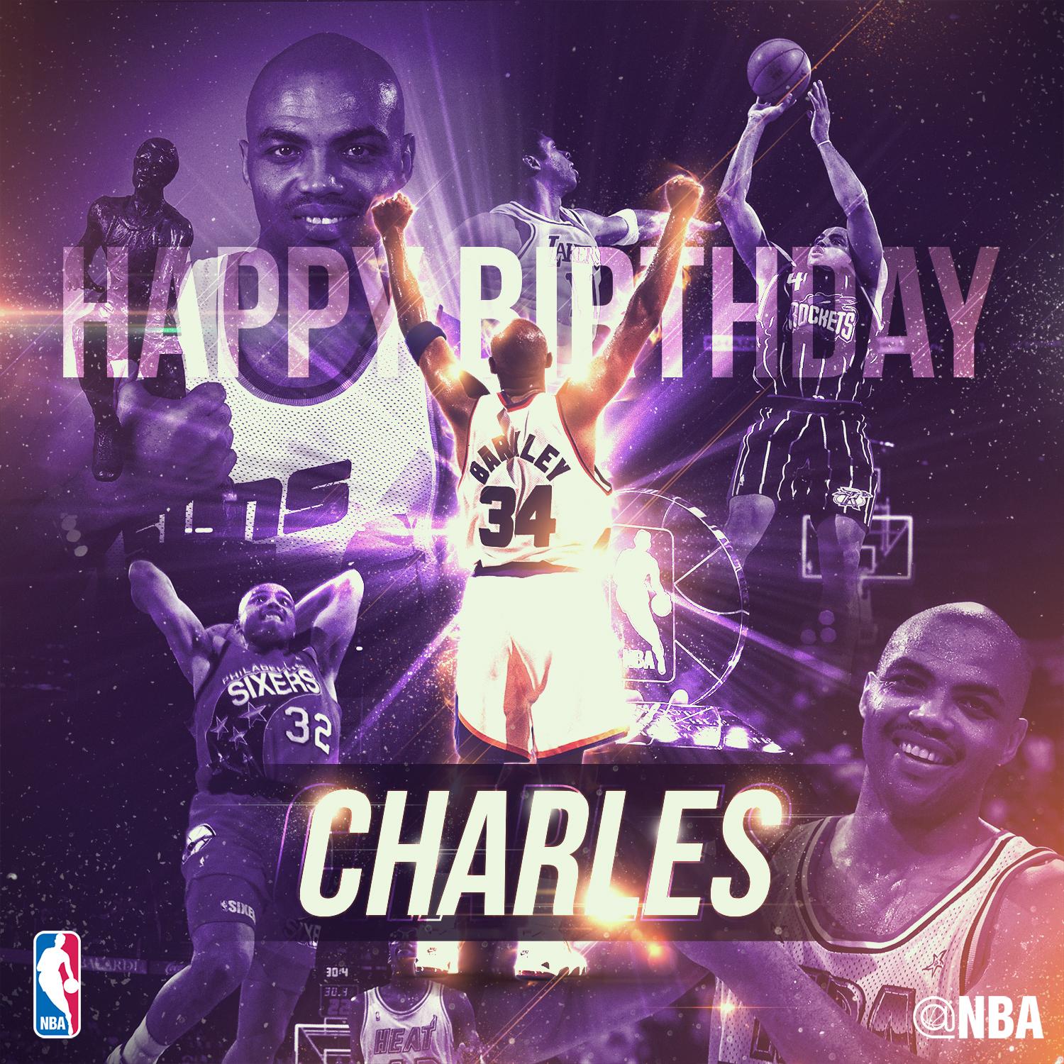 Join us in wishing CHARLES BARKLEY a HAPPY BIRTHDAY! 