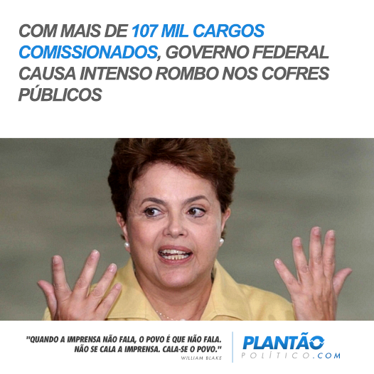 PlantaoPolitico's tweet photo. Com mais de 107 mil cargos comissionados, governo federal causa rombo nos cofres públicos. http://t.co/lFzu2EkQnz http://t.co/TTkUDKTCxb