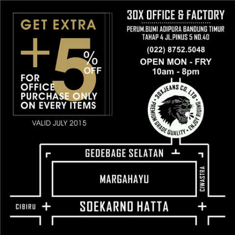 Follow ig : @thirtyXjeans t: <a href="/30XJEANS/">iG : @30xjeans.Co</a> or come to office and get special price, Happy weekend and enjoy your shopping