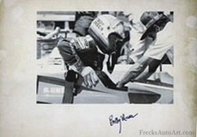 Happy Birthday to Bobby Unser! Rare Autographed photo of the legend.  