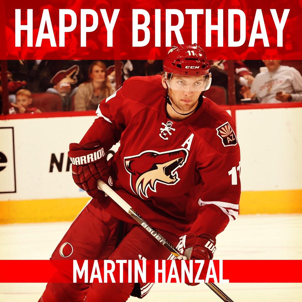 To wish Martin Hanzal a Happy Birthday! We hope it\s your best year yet. 