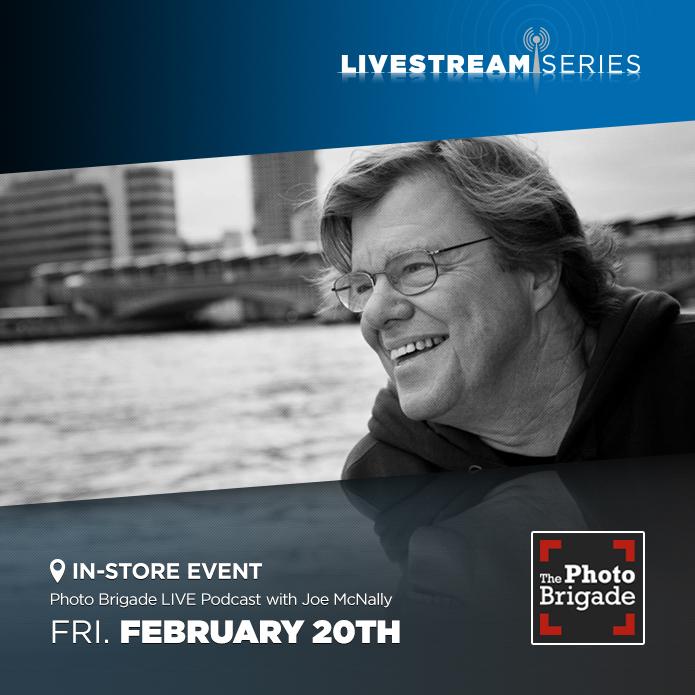 The live podcast with <a href="/JoeMcNallyPhoto/">joe mcnally</a> and the <a href="/PhotoBrigade/">The Photo Brigade</a> is today! goo.gl/OEutIy