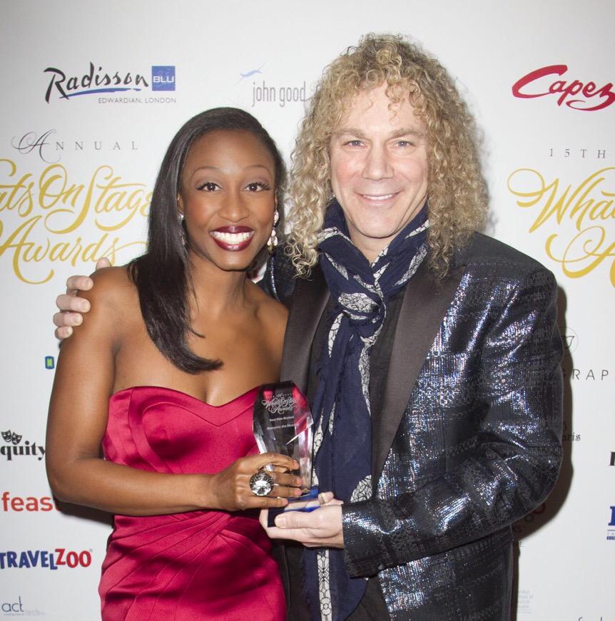 YAY!!! David Bryan &amp;I. #BestNewMusical #WOSAwards <a href="/MemphisMusical/">Memphis The Musical</a> 😊 xxxxxx